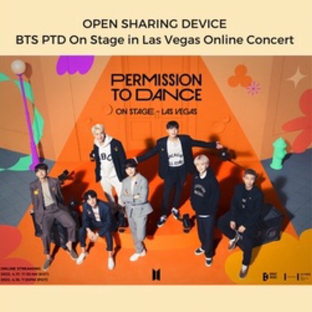 BTS 2022 Permission To Dance On Stage in Lv Las vegas online concert weverse multi single view shari
