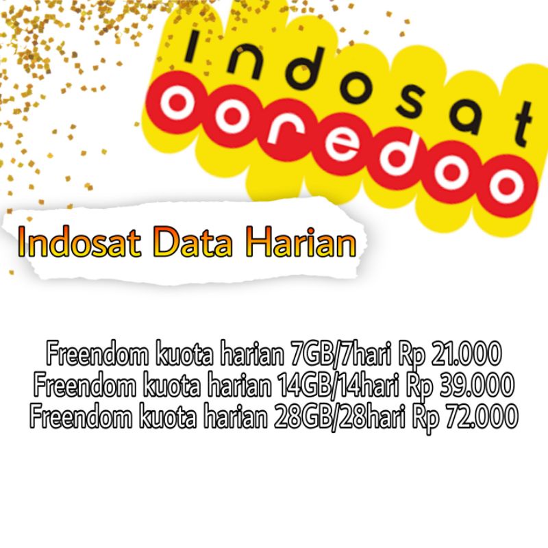 Indosat Data Harian 28GB/28hari