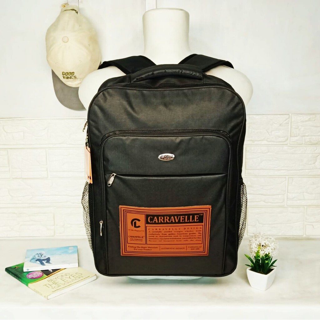 Ransel Laptop Cowok/cewek backpack sekolah Murah bisa custom sablon atau bordir CRV 016