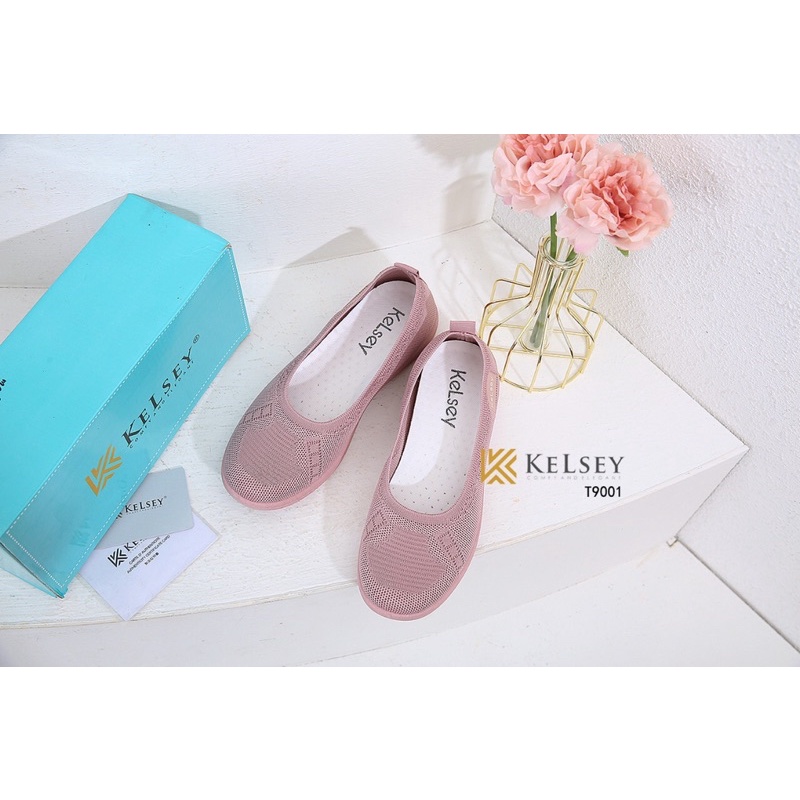 Kelsey Sepatu Flat Wanita T9001 Sepatu Flyknit Wanita (3PSG 1KG)