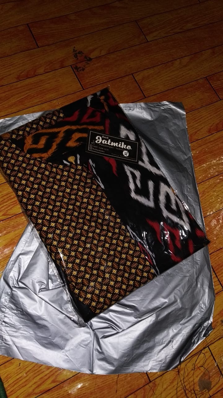 Gamis Batik Modern Murah Katun Halus Kombinasi Truntum, Ori Batik Jatmiko Pekalongan Big Size Jumbo