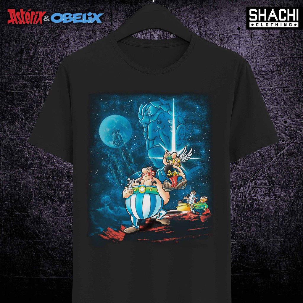 T Shirt Kaos Komik Jadul ASTERIX & OBELIX 08 - Premium Black NSA