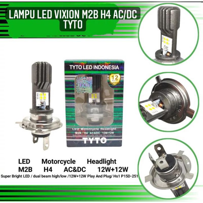 VARIASI LAMPU LED VIXION M2B H4 AC/DC-TYTO