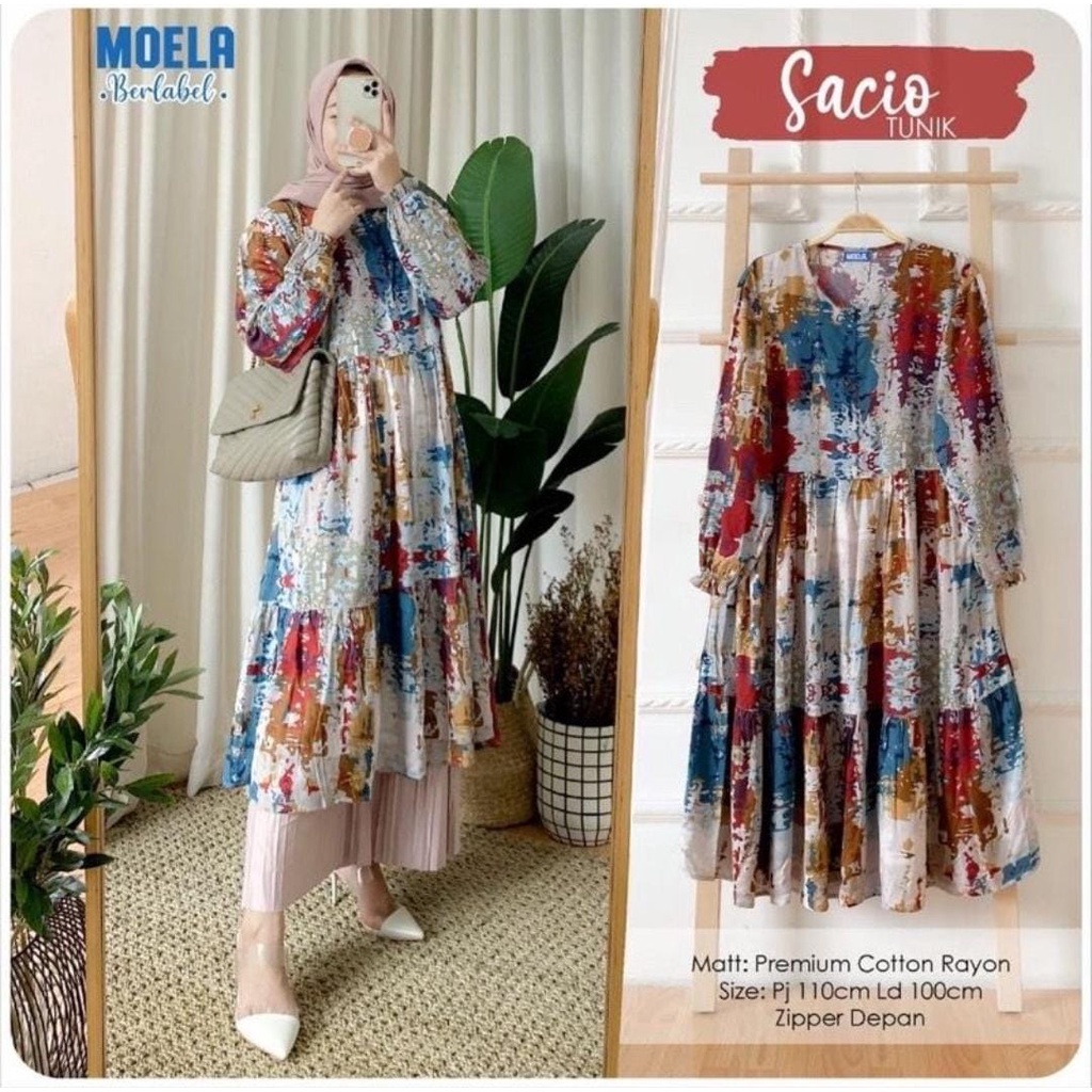 Tunik Rayon Viscose Premium Motif TerUPDATE