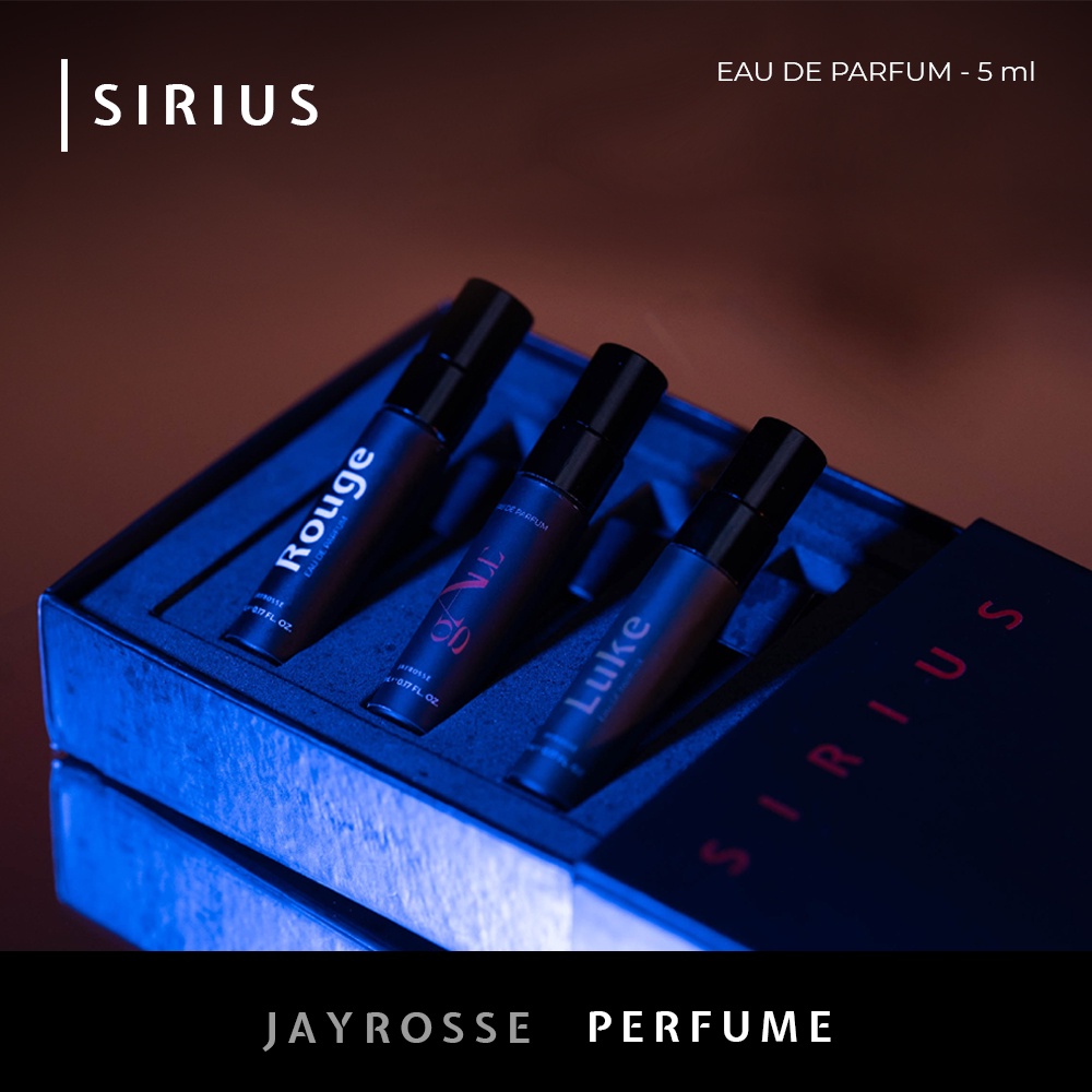 Jayrosse Perfume | Sirius Discovery Set | Gale - Rouge - Luke | Parfum Pria