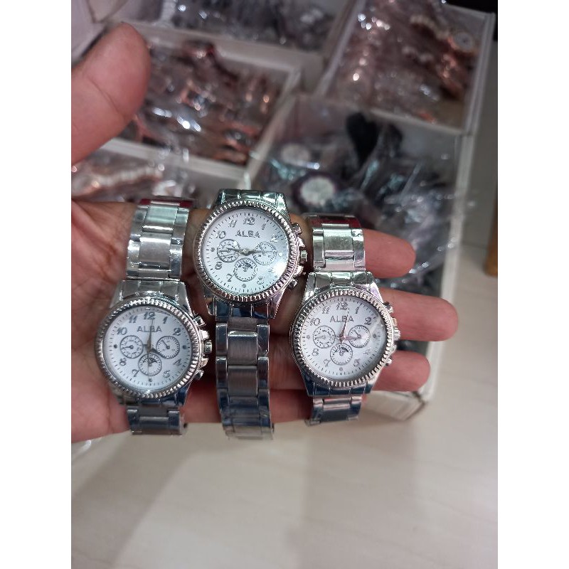 [COD]Jam Tangan Wanita tali rantai stainless