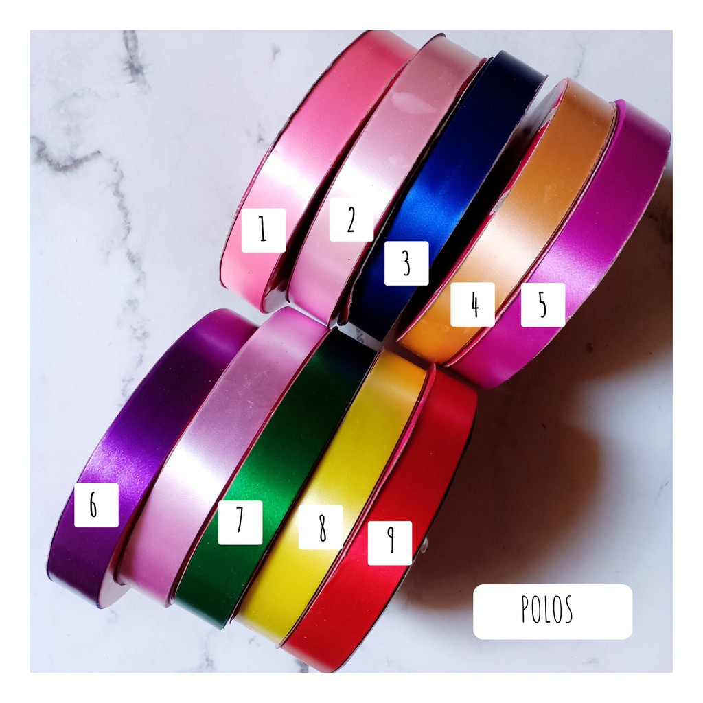 

Pita Kado 1,6 cm / Pita Jepang / Pita Kertas 16mm/ Pita Plastik PP POLOS
