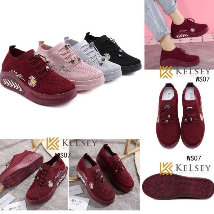 Sepatu Kelsey Wedges Wanita WS07 BERKAH