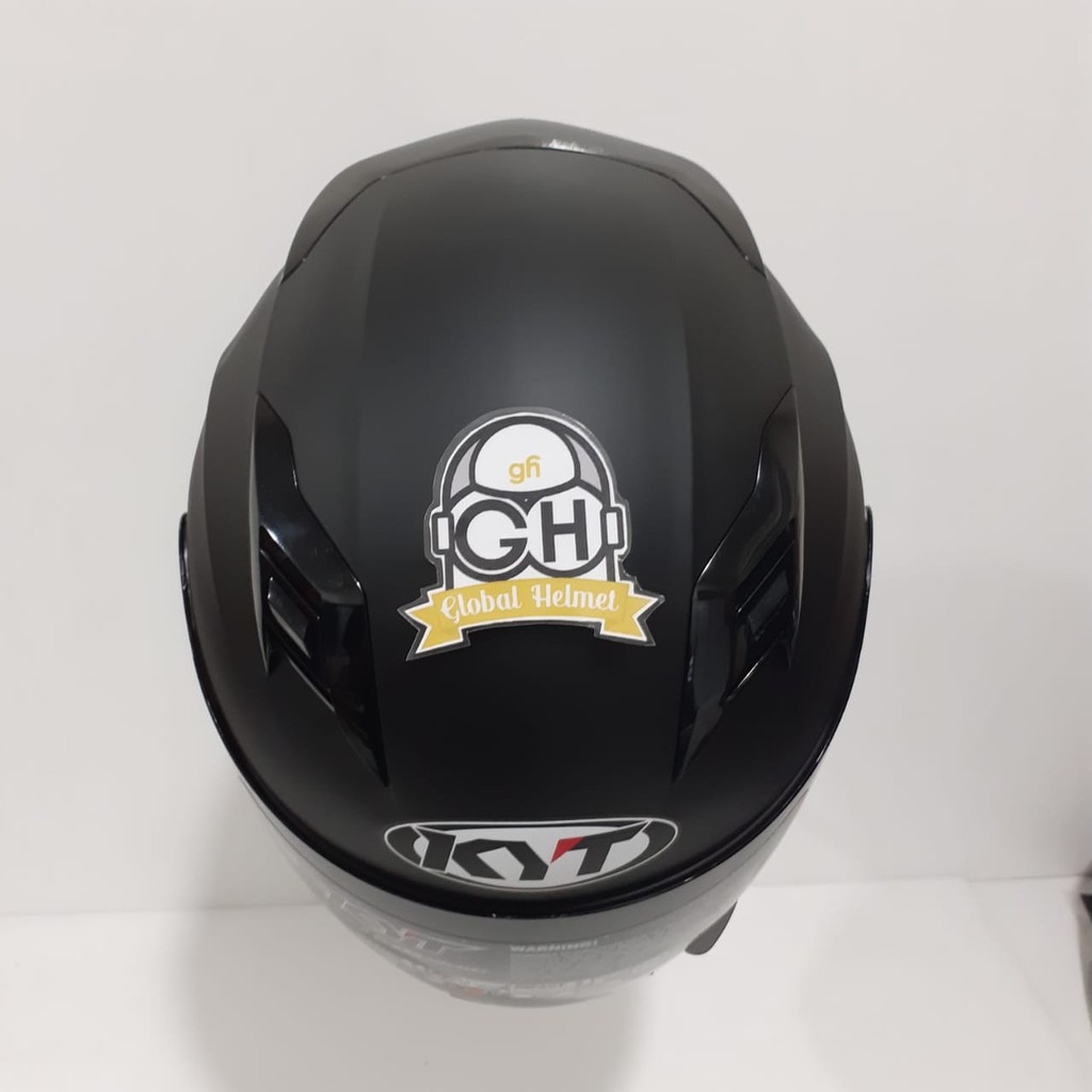 HELM FULL FACE KYT R10 R-10 SOLID BLACK DOFF