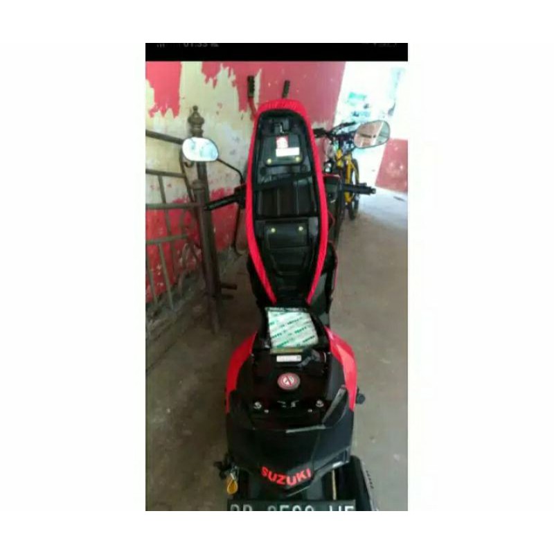 Sarung jok/Cover jok motor Nmax,Pcx,Aerox,Beat,Vario150,125,110,Supra x,Mio j,Xride,Soul,Xeon,spacy / New