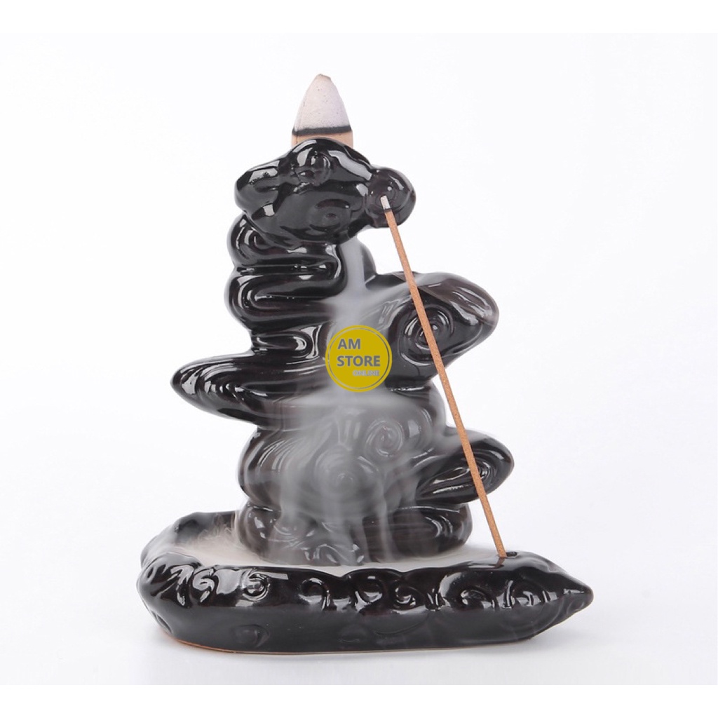 Tempat bakar dupa hiolo keramik tempat dupa kerucut asap