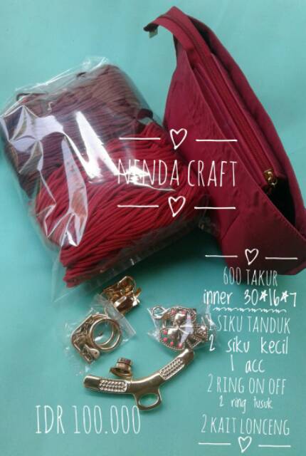 Paket tas DIY tas Booming