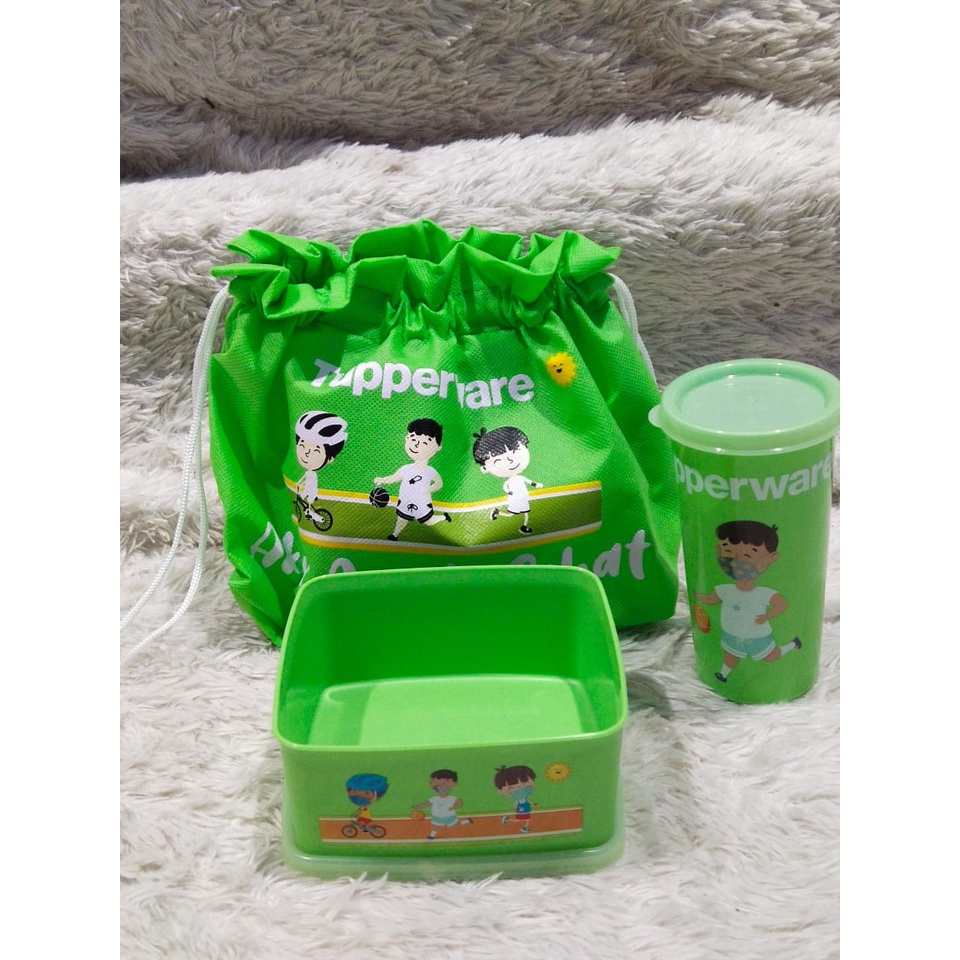 anak sehat lunch box wadah bekal tupperware