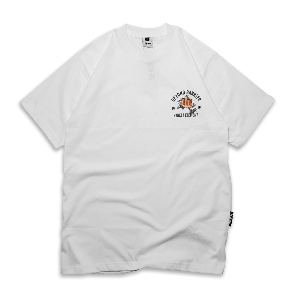 mdfk beyond barrier white t-shirt