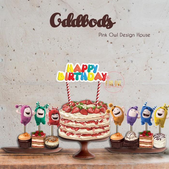 Oddbods Cake Topper | Hiasan Kue