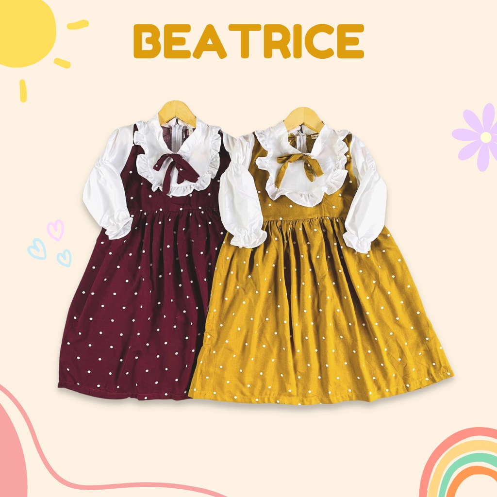 2-5TH GAMIS ANAK BEATRICE LONG DRESS ANAK PEREMPUAN GAMIS ANAK KOREA BY MYBEE versi 2