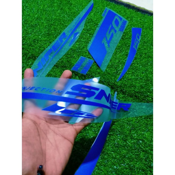 STRIPING STICER MX KING 150 SNIPER BIRU
