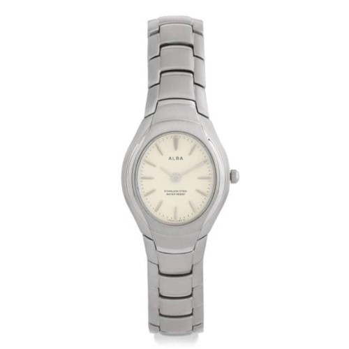 Jam Tangan Wanita Alba Original ATAQ09X1 Ladies ATAQ09 Oval Stainless Bergaransi Resmi