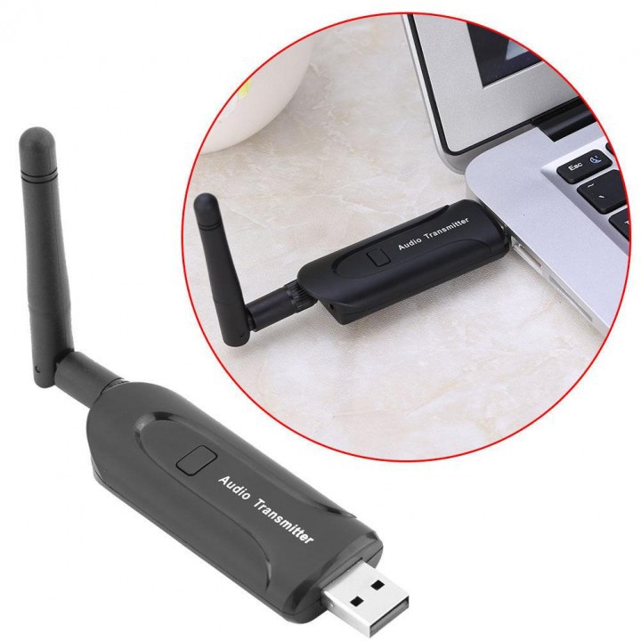 B5 Wireless Audio Transmitter Bluetooth Launcher 3.5mm Stereo Music Adapter with External Antenna