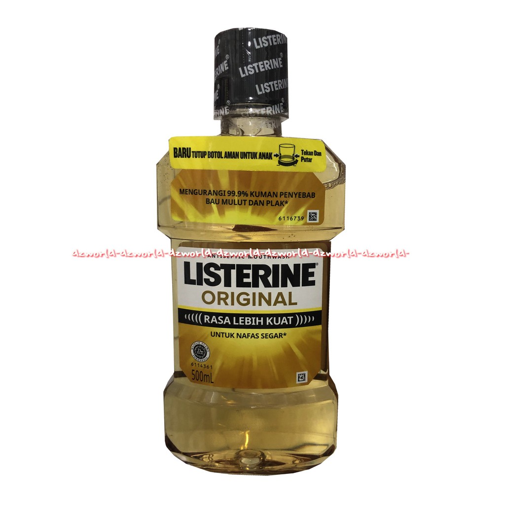 Listerine Original Antioseptic 500ml Obat Kumur Kumur Liserin Kuning Listerin Mouth Wash