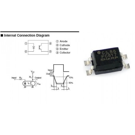 EL817 PC817 817 EL817C PC817C SMD Optocoupler Photocoupler SOP-4