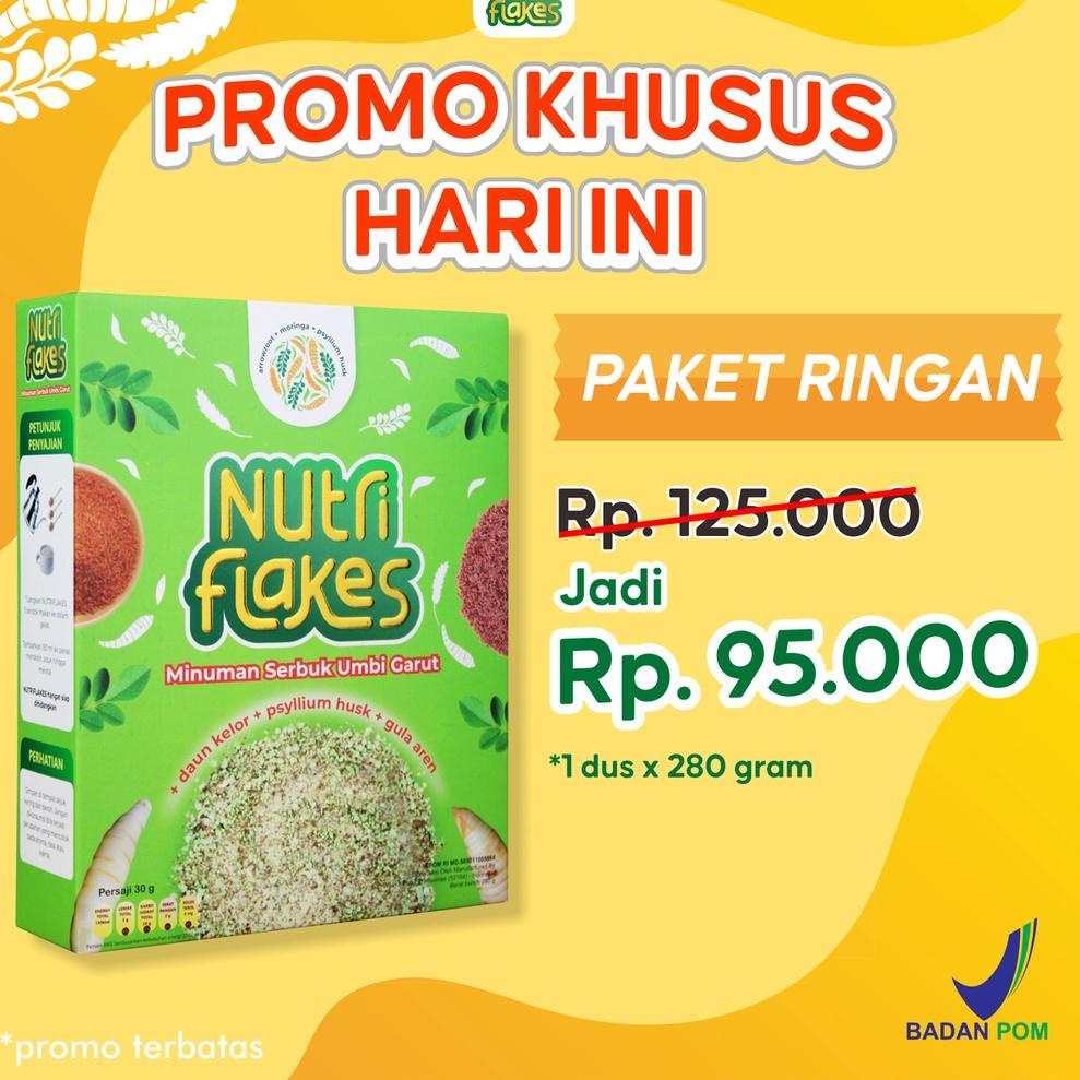 

Ready Stock✹ YETRN NUTRIFLAKES SEREAL UMBI GARUT MINUMAN SERBUK UMBI GARUT - SEREAL SEHAT ATASI ASAM LAMBUNG, MAAG, GEERD - BPOM ORIGINAL 100% - ALAMI - SOLUSI DIET SEHAT PENGGANTI NASI (1 BOX) 95 Terkini