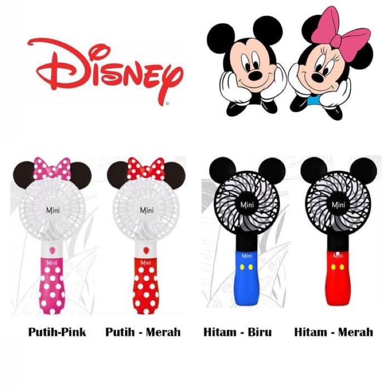 KIPAS ANGIN PORTABLE MIC-KEY MIN-NIE MOUSE/KIPAS ANGIN MINI/MOTIF ALPUKAT/BEAR KIPAS ANGIN TANGAN PORTABLE DISNEY