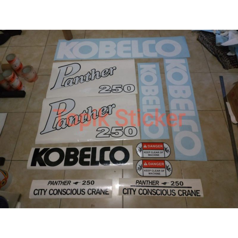 Sticker Crane KOBELCO Panther 250 Stiker Alat Berat
