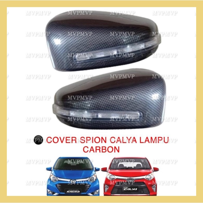 Cover Spion Ganti Calya sigra 2016 2018 2020 2022 Up Lampu Carbon