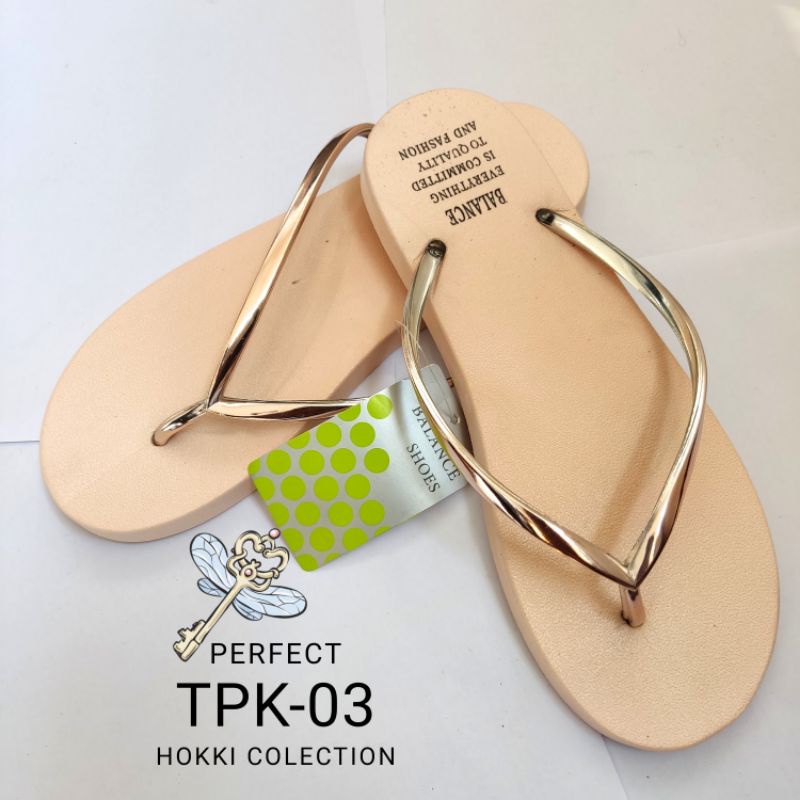 sandal wanita jepit karet import