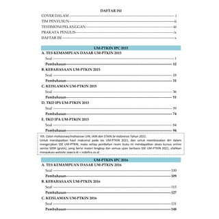 Buku UM PTKIN IPC 2021 Gabungan Soal UM PTKIN IPA + IPS ...