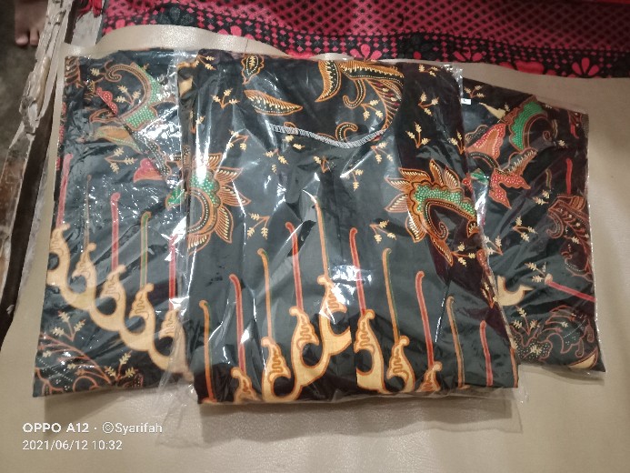 Batik Couple Keluarga Sania Ruffle Ori Ndoro Jowi Dnt Motif Kupu Kuning.s.m.l.xl.xxl