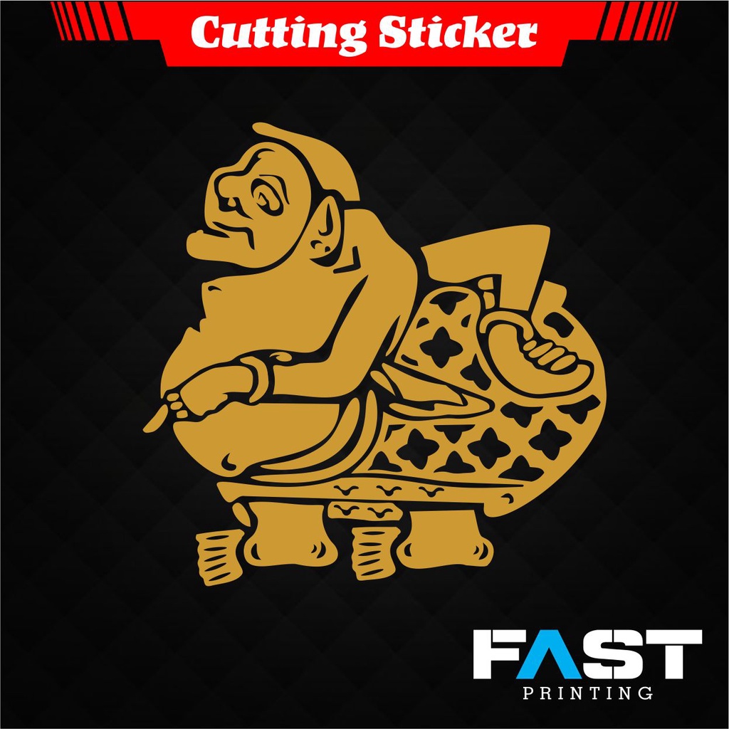 CUTTING STICKER LOGO WAYANG SEMAR l STIKER MOBIL MOTOR KEREN