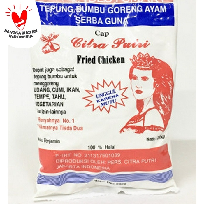 

TERBARU Tepung Citra Putri Bumbu Goreng Serba Guna 250 gram