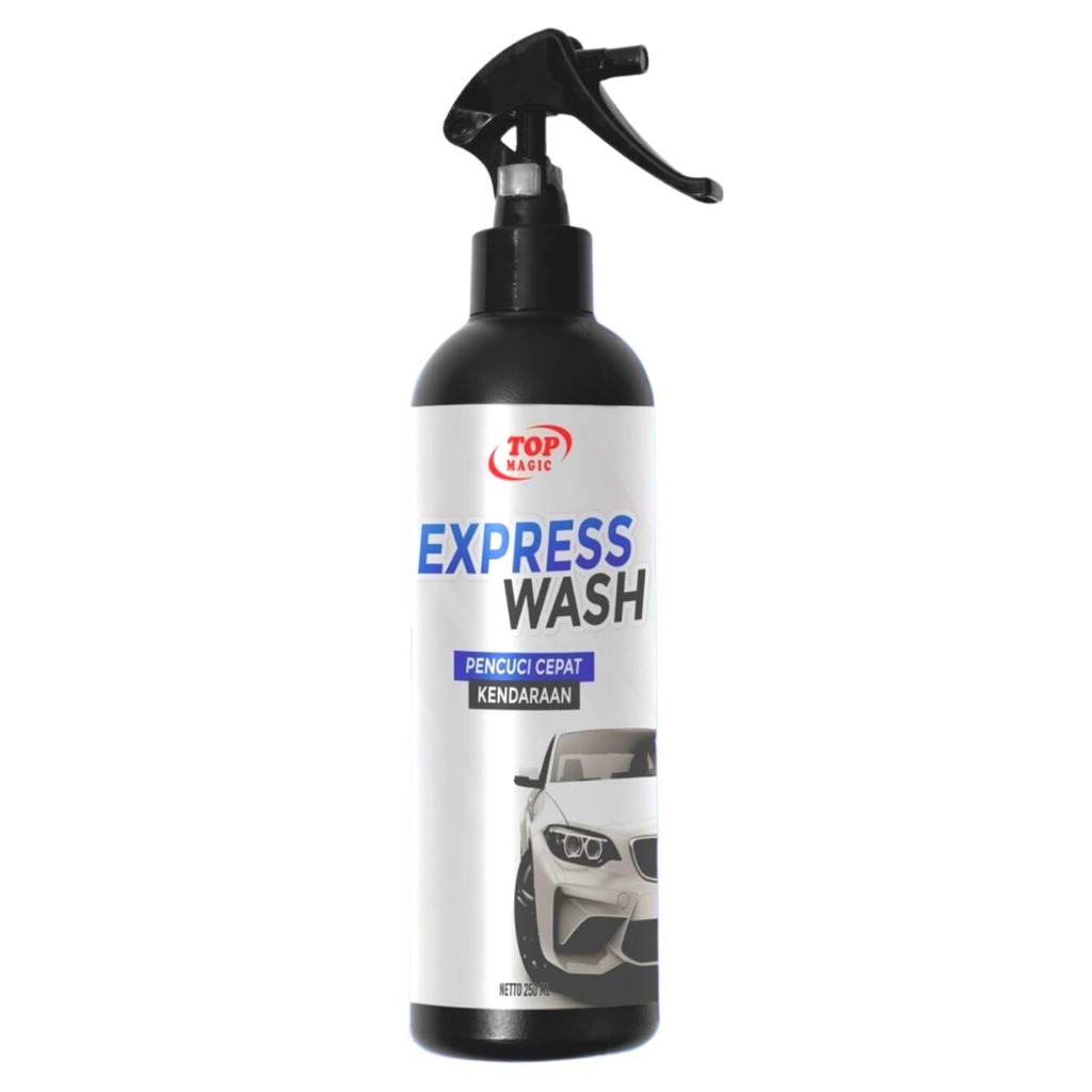 Sabun Cuci Waterless Shampoo Motor Mobil Tanpa Sentuh Tanpa Bilas Waterless Wash Top Express Wash Cuci Mobil Motor Tanpa Air 250ml Bonus Lap Microfiber