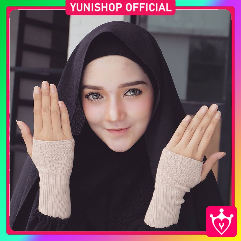 Handsock Manset Rajut Jempol Panjang / Manset Muslimah Panjang (TS-34)