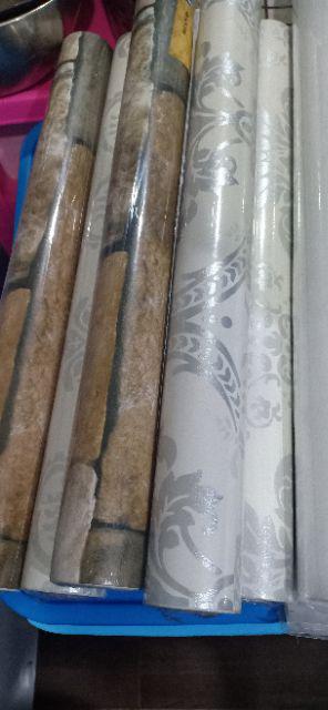 Wallpapersticker Dinding Batu Alam Elegan Sticker Terlaris 10meter