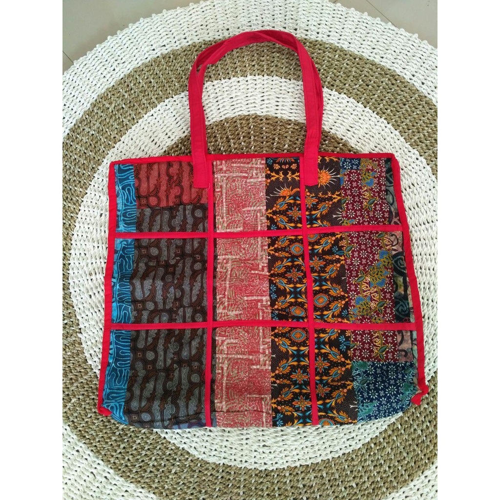 JUMBO TAS LAUNDRY BATIK MURAH - BATIK WANITA - DARI KAIN PERCA -  MURAH - TAS LOUNDRY