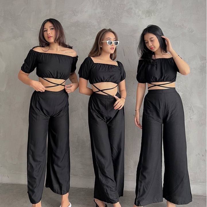 SAKULO SET / One Set Rayon-Black