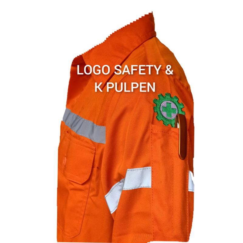 Katelpak Wearpack Safety Atasan Kemeja Kerja Atasan Katelpak Potongan Setelan