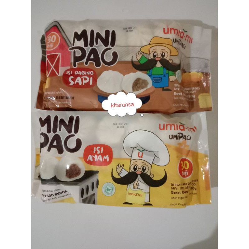 Mini Pao/Mipao Isi 30pcs Bapau/kipao/Minipao