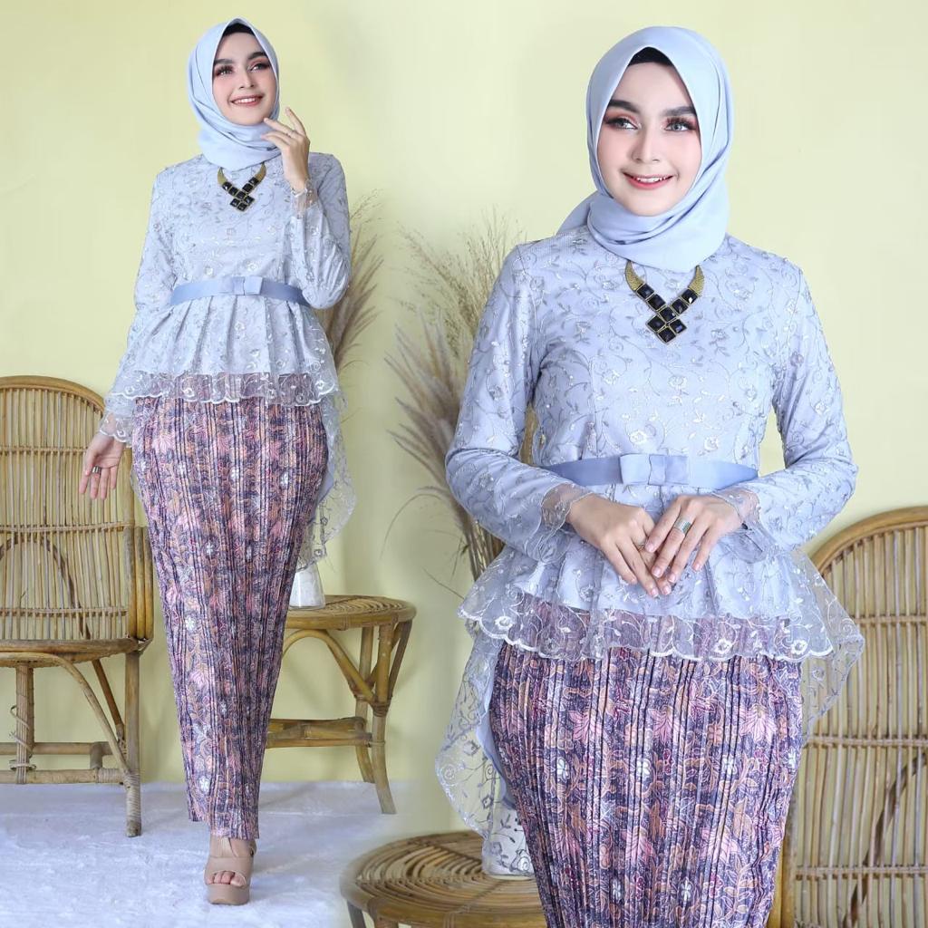 PROMO!!! Setelan kebaya remaja aurora tulle / kebaya wisuda / kebaya lamaran / tunangan / braidsmaid