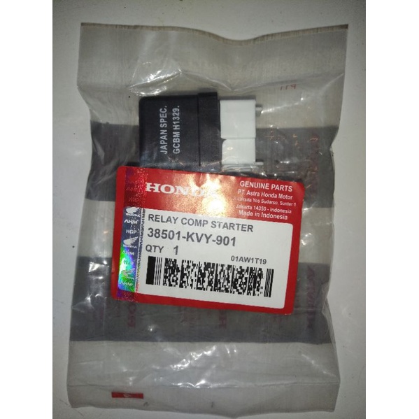 Relay stater bendik starter ori honda beat karbu / Scoopy / spacy kode KVY