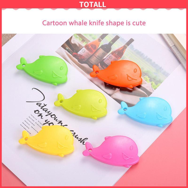 COD Mini Kartun Pemotong Utilitas Kecil Portabel Pemotong Unboxing Wortel Dolphin Whale Art Paper Cutter-Totall