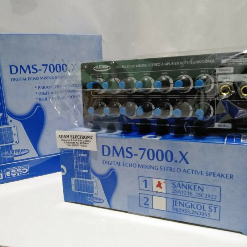 AMPLIFIRE KIT SPEAKER AKTIF + MIXER + 2MIC - DMS-7000.X (SANKEN)