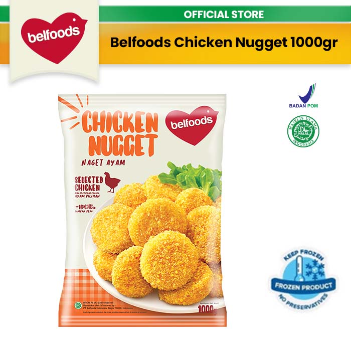 Jual Belfoods Chicken Nugget 1000g | Shopee Indonesia