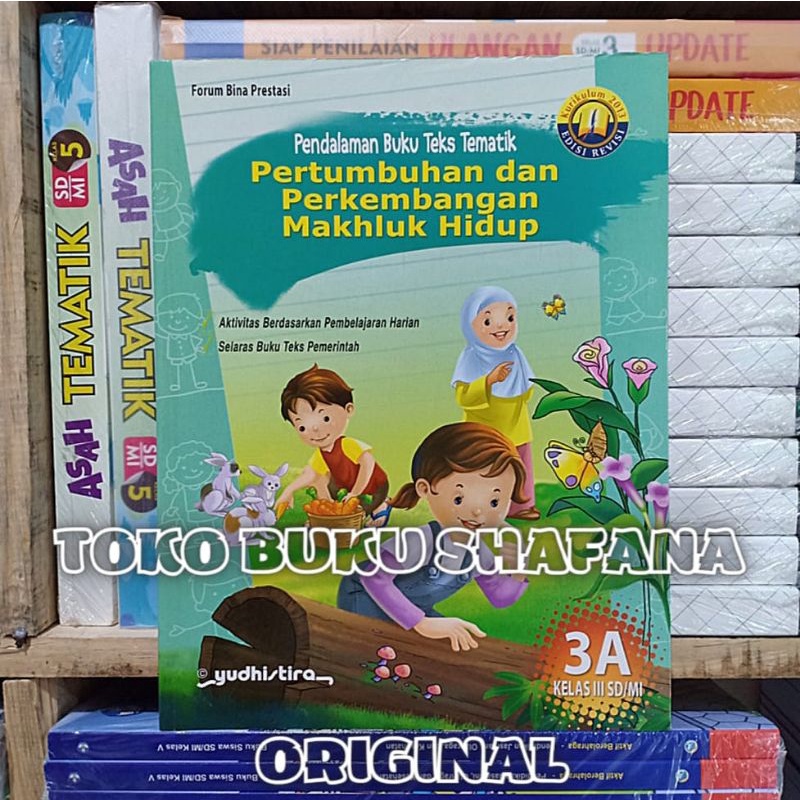 EDISI REVISI !!! PAKET PBT KELAS 3 SD 3A 3B 3C 3D YUDHISTIRA K-13 - PENDALAMAN BUKU TEKS TEMATIK