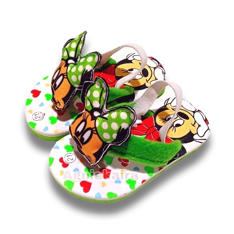 Sandal Bayi Motif Boneka Micky Mouse Terbaru Lucu