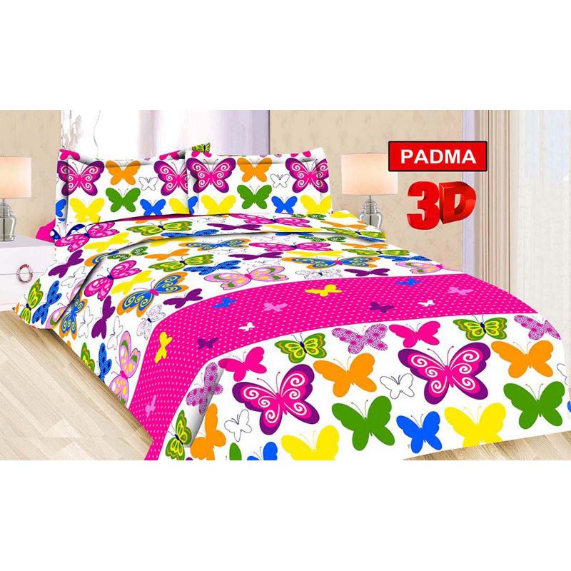 SPREI BONITA 160x200 cm QUEEN DISPERSE 3D KATUN MOTIF BUNGA ANAK KARTUN NIKITA MIAMI DORAEMON LOVELY