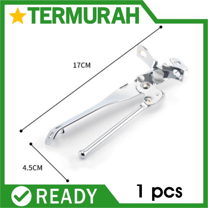 Jual Pembuka Kaleng Pembuka Botol Putar Alat Can Opener Bukaan Stainless Shopee Indonesia 5682